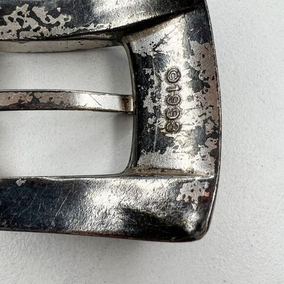 Vintage 1993 Silver Tone Simple Western Style Belt Buckle - Picture 6 of 10